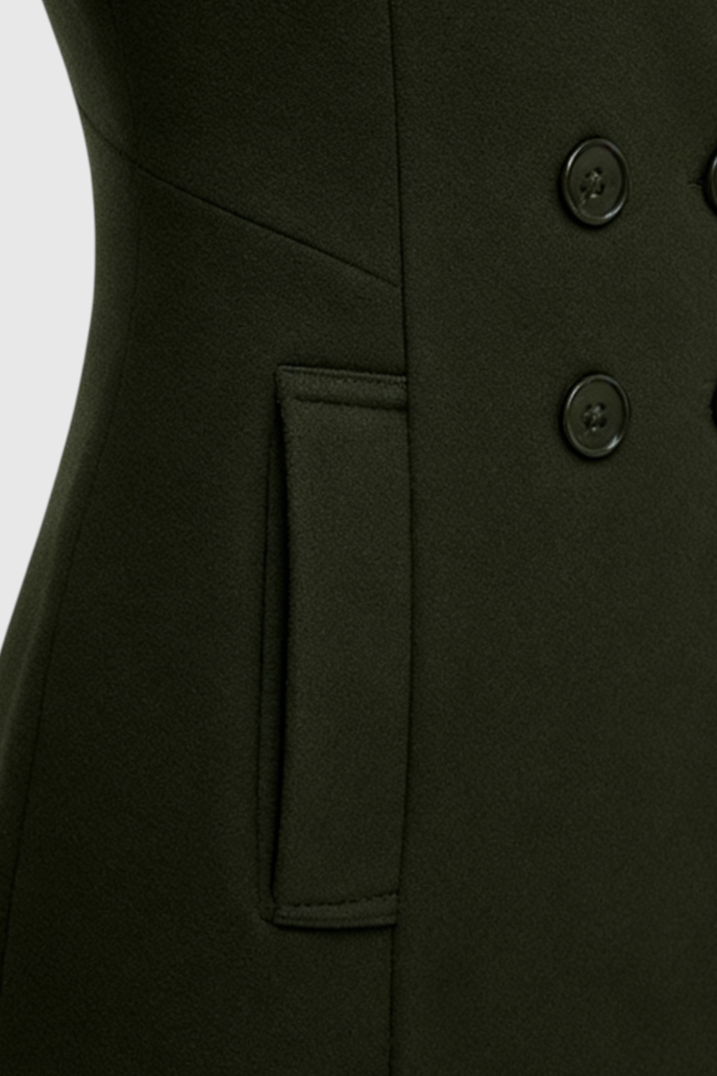 Clara | Army Green Trench Coat - ginlerie 6