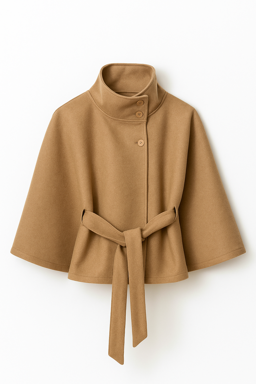 Clara | Belted Cape Coat - ginlerie 0