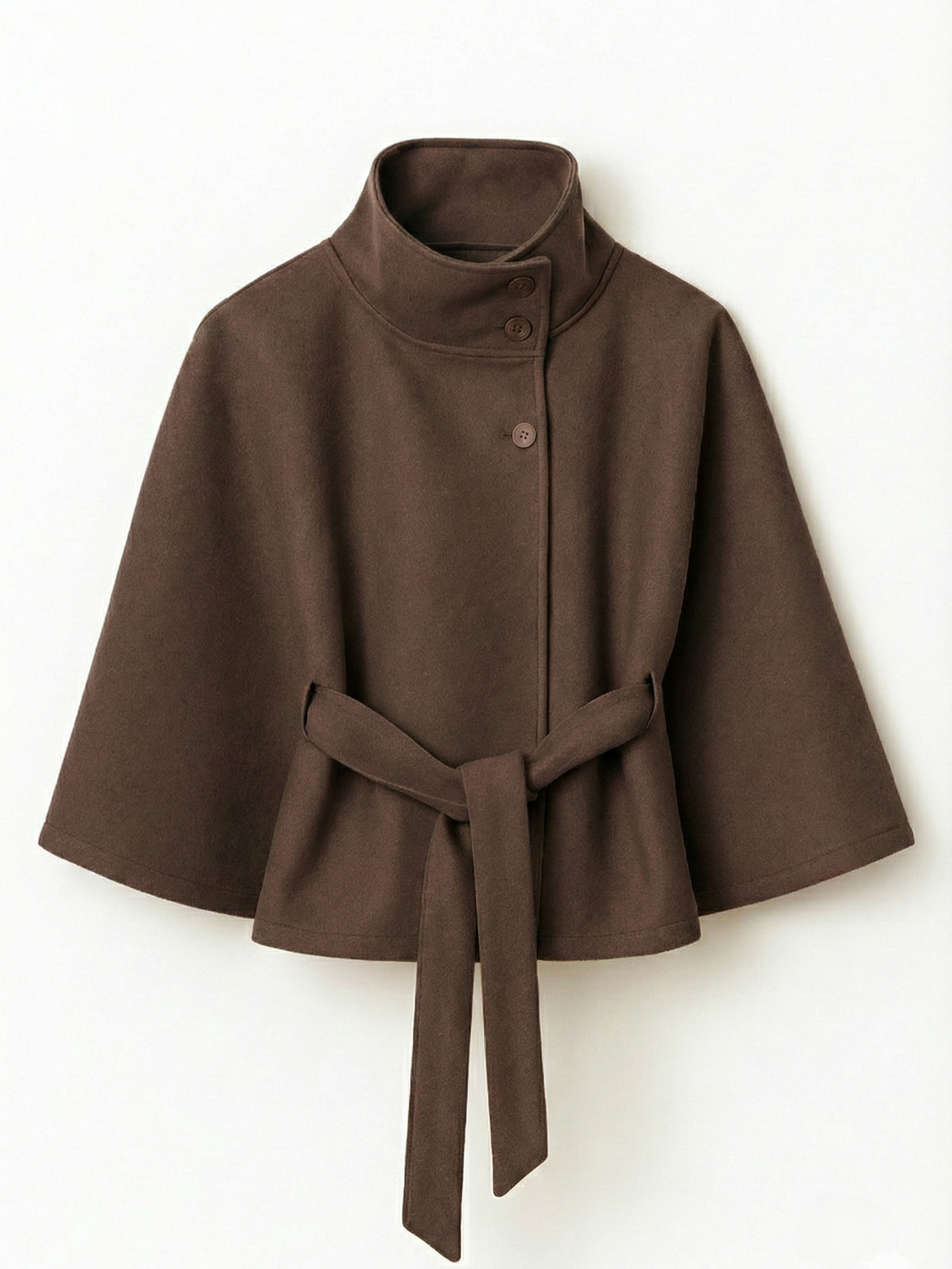 Clara | Belted Cape Coat - ginlerie 11