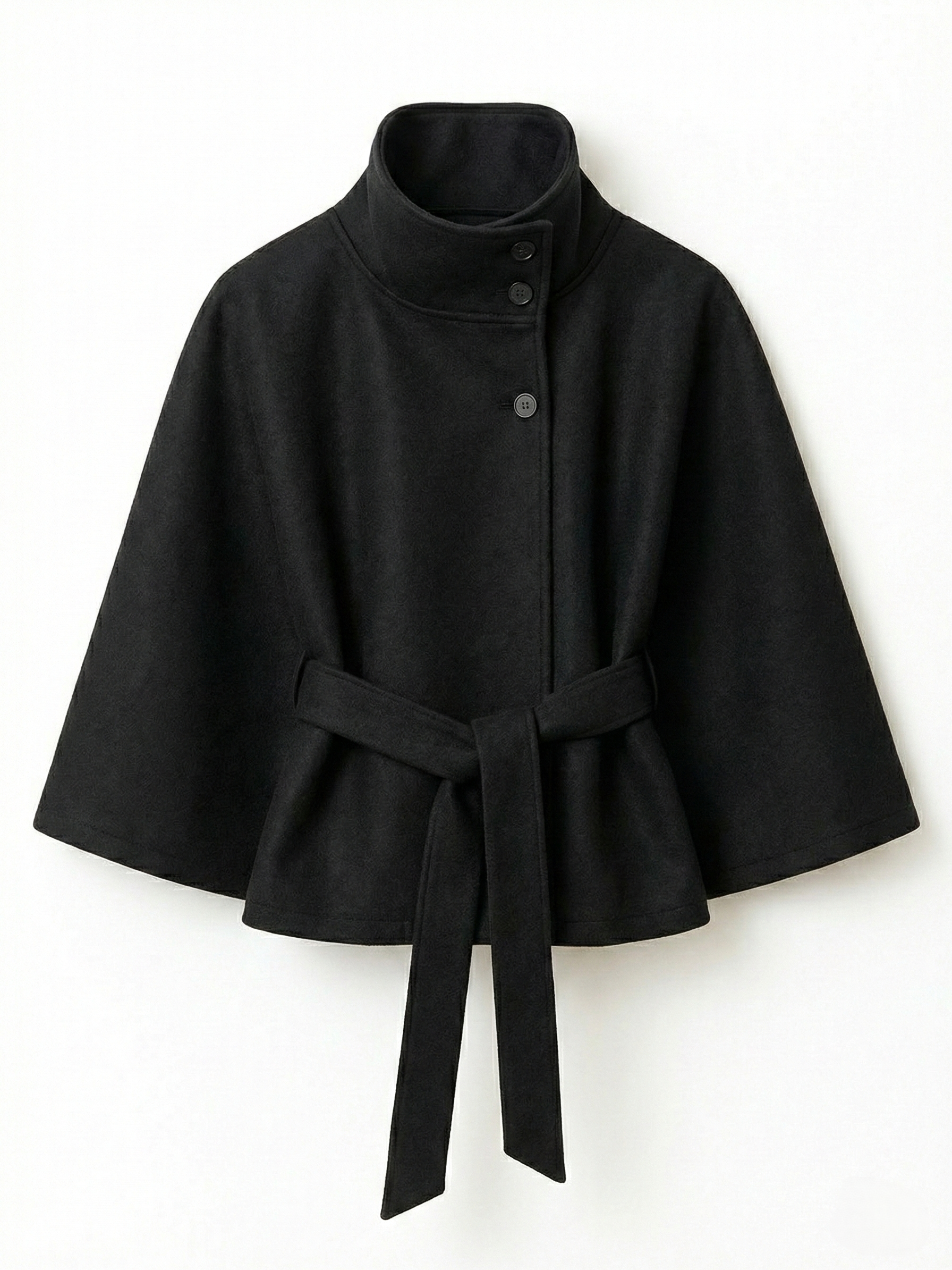 Clara | Belted Cape Coat - ginlerie 3