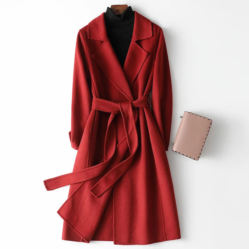 Clara | Belted Wrap Coat - ginlerie 0