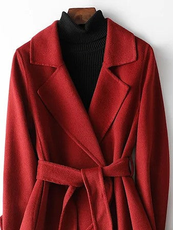Clara | Belted Wrap Coat - ginlerie 1