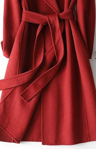 Clara | Belted Wrap Coat - ginlerie 2