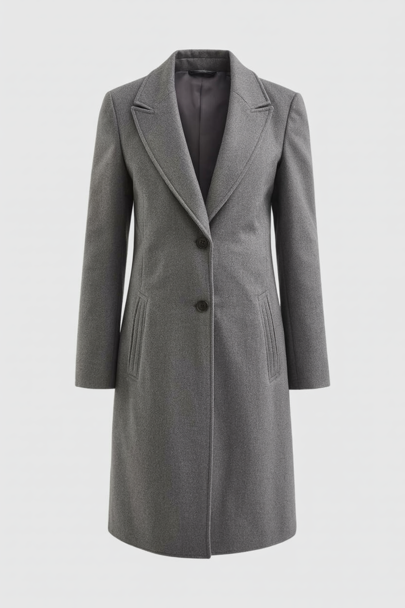 Clara | Chic Gray Winter Coat - ginlerie 0