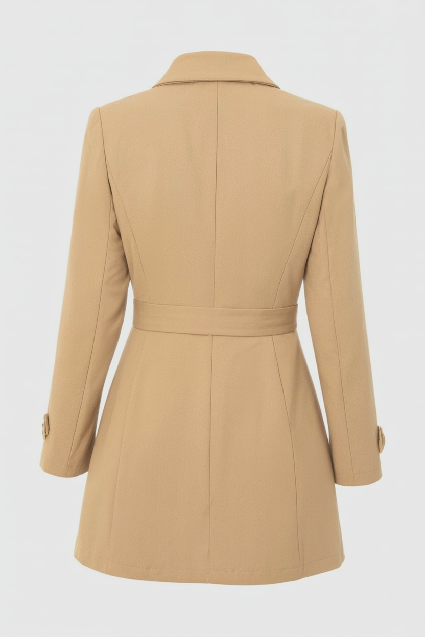 Clara | Chic Khaki Winter Coat - ginlerie 3
