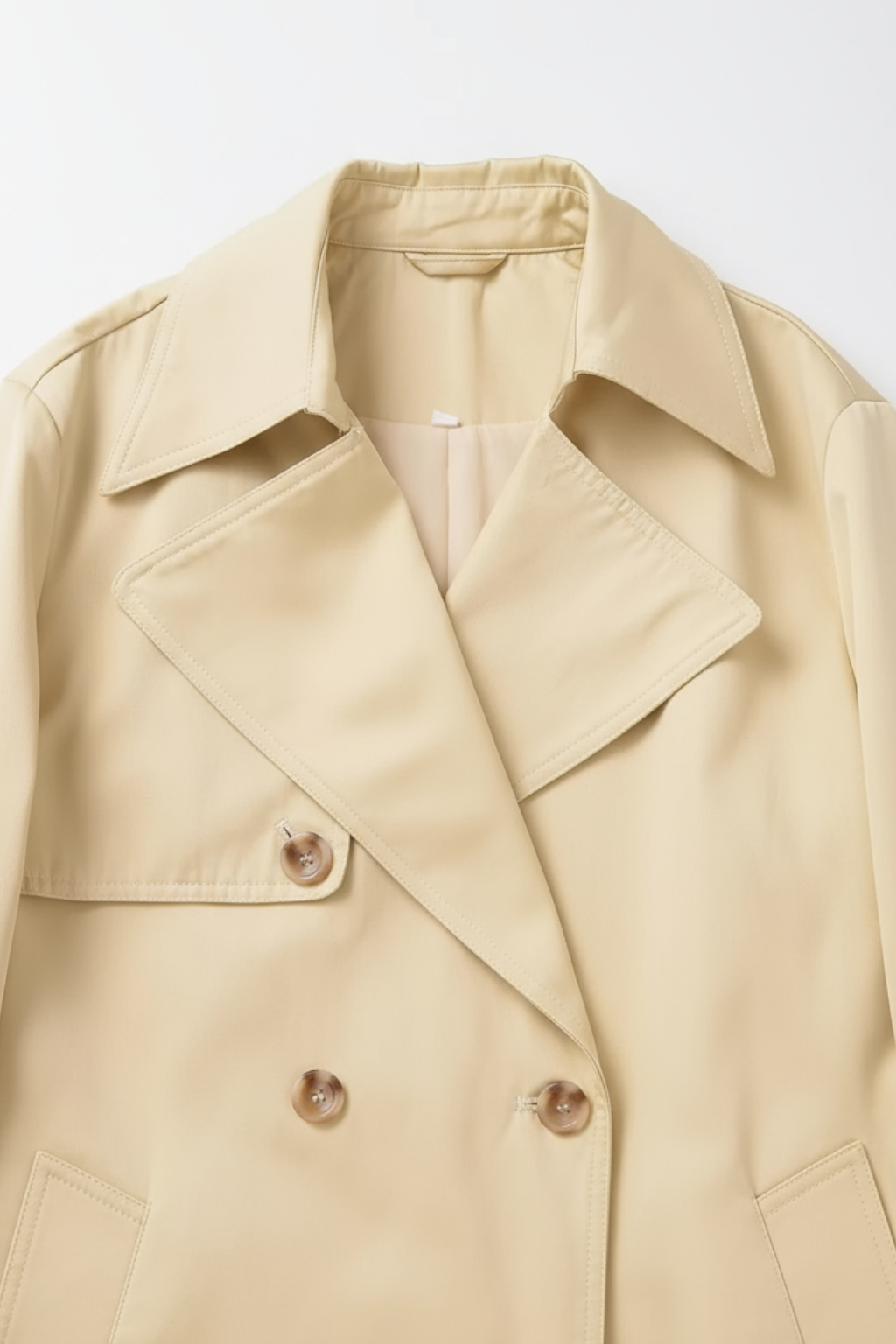 Clara | Classic Beige Trench Coat - ginlerie 4