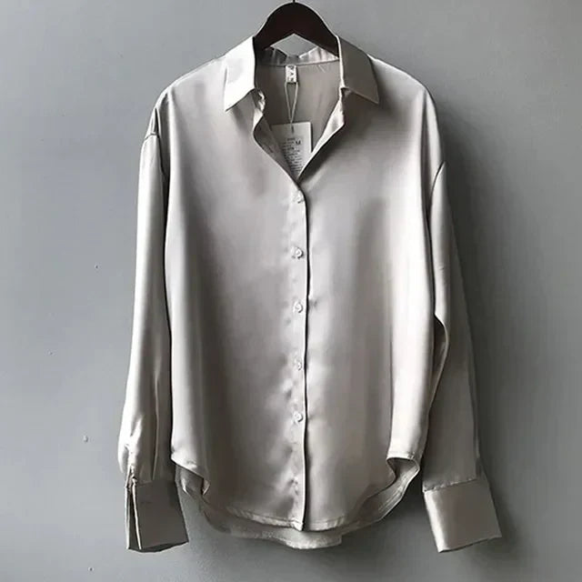 Clara | Classic Button Down Blouse - ginlerie 2