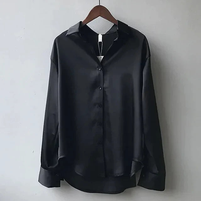 Clara | Classic Button Down Blouse - ginlerie 3