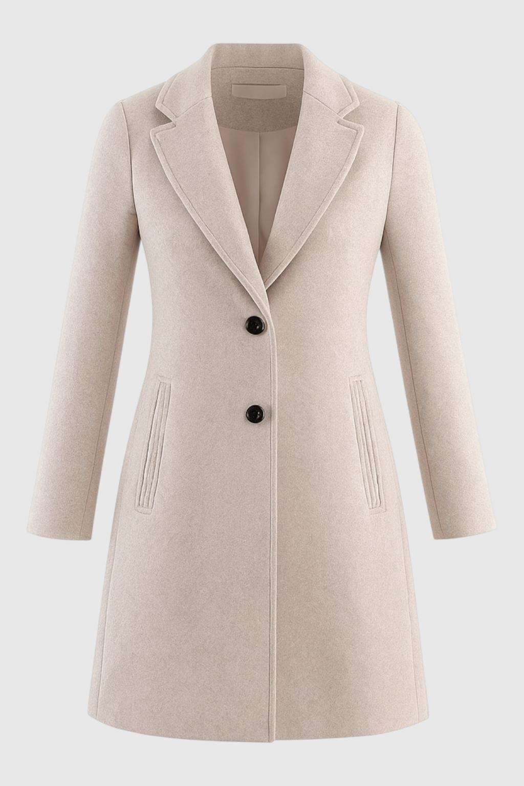 Clara | Classic Khaki Winter Coat - ginlerie 0