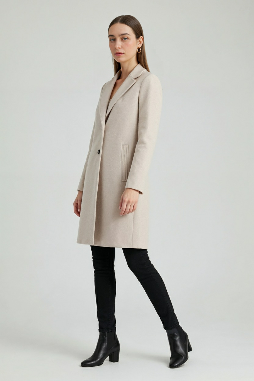 Clara | Classic Khaki Winter Coat - ginlerie 2