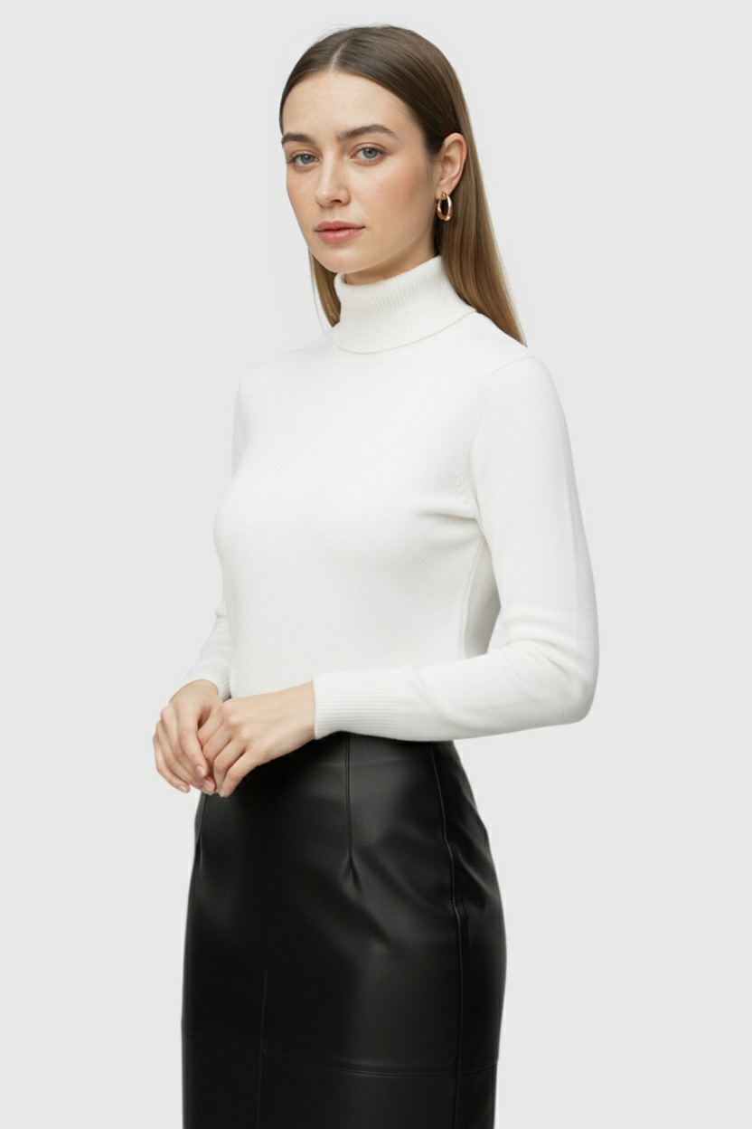 Clara | Cozy Turtleneck Sweater - ginlerie 1