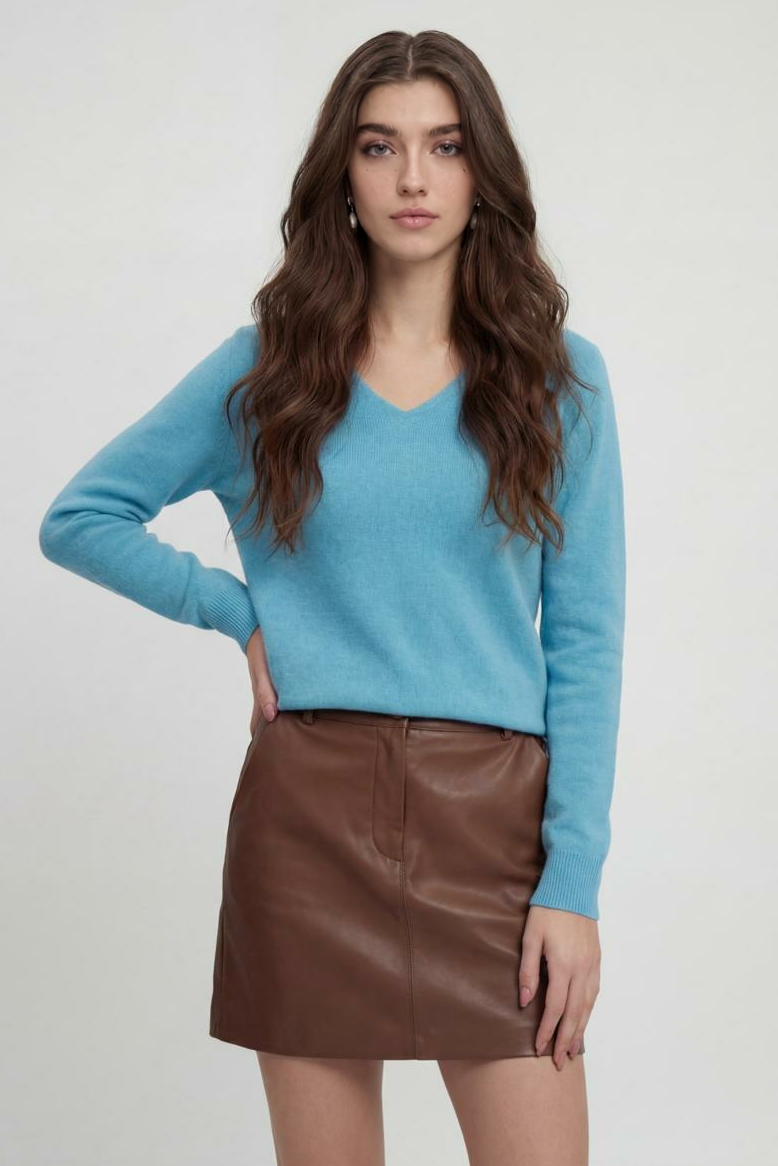Clara | Cozy V-Neck Sweater - ginlerie 1