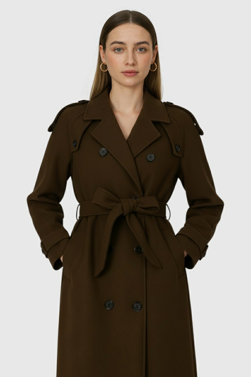 Clara | Double-Breasted Trench Coat - ginlerie 1