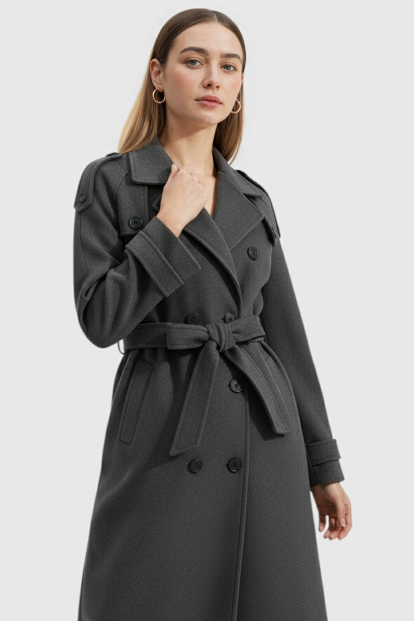 Clara | Double-Breasted Trench Coat - ginlerie 1