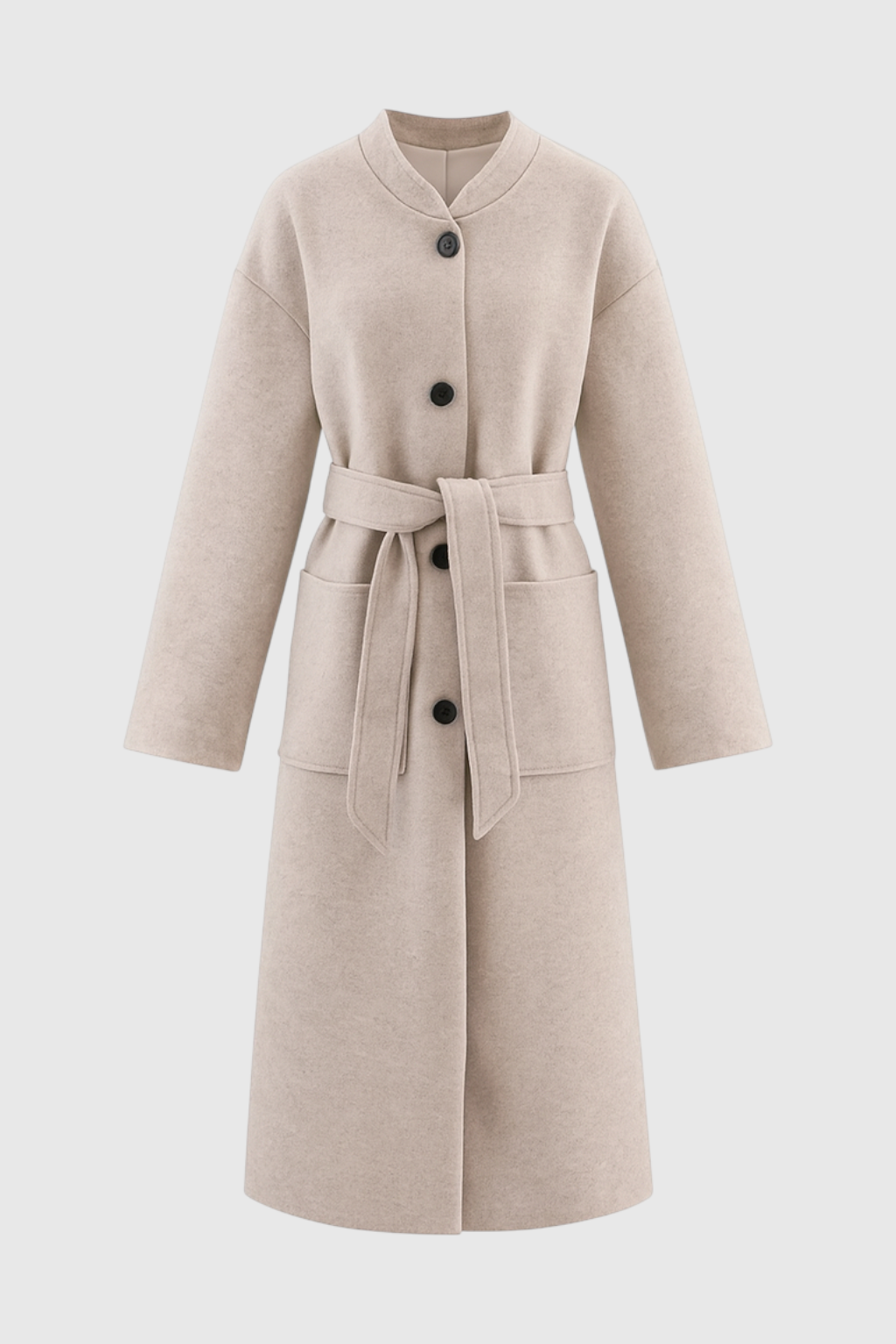Clara | Elegant Beige Winter Coat - ginlerie 0