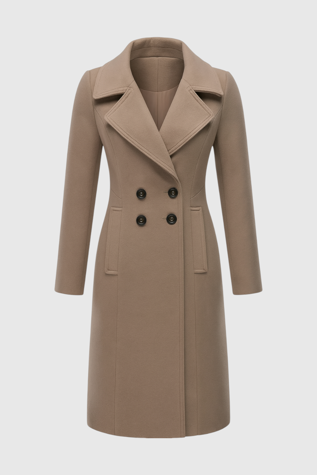 Clara | Elegant Khaki Trench Coat - ginlerie 0