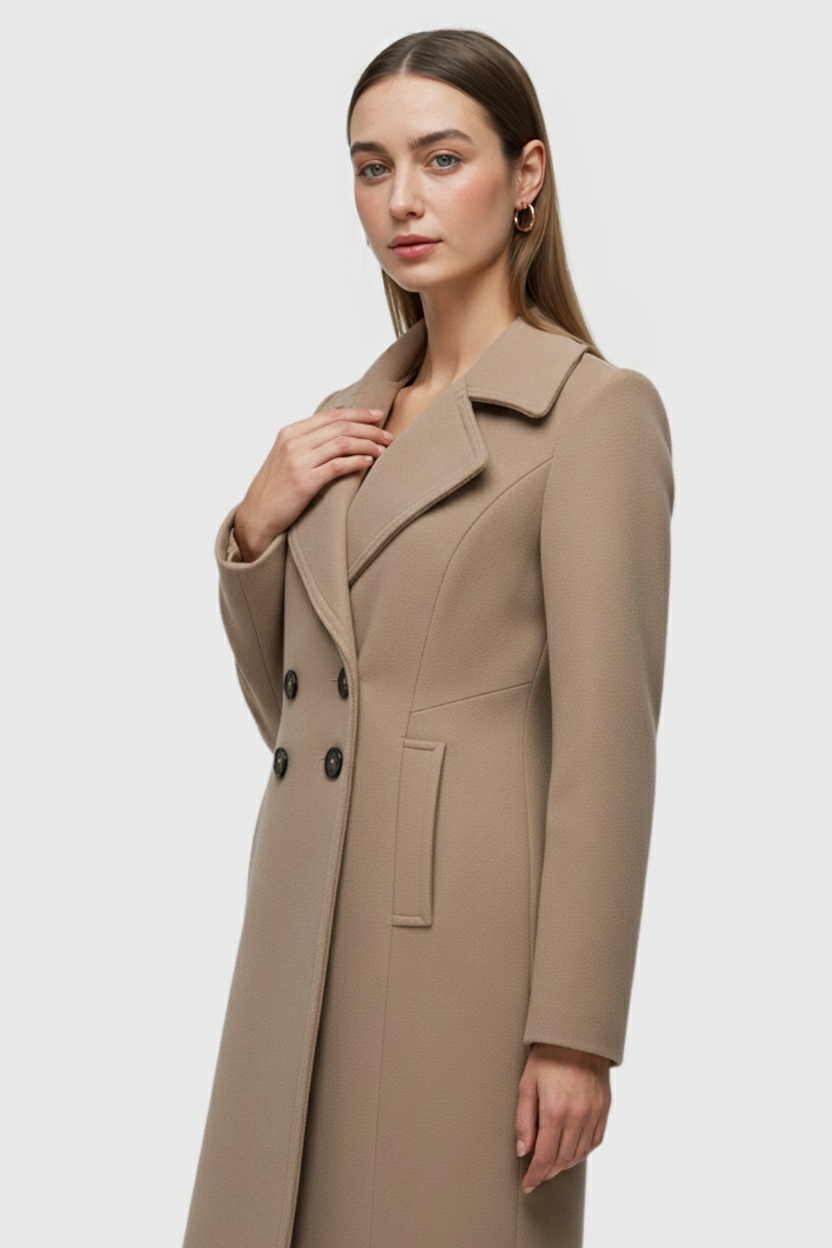Clara | Elegant Khaki Trench Coat - ginlerie 1