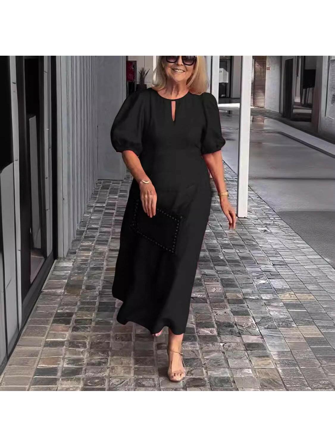 Clara | Elegant Midi Formal Dress - ginlerie 1