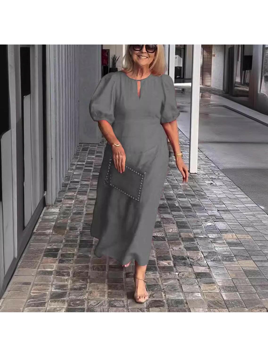 Clara | Elegant Midi Formal Dress - ginlerie 3
