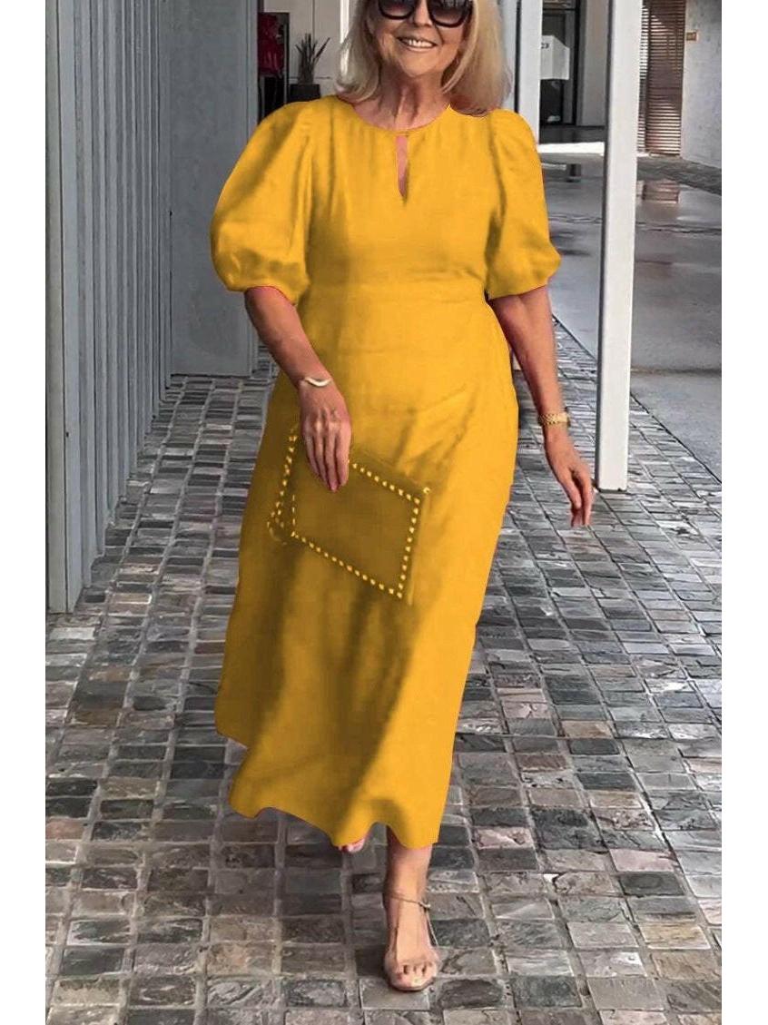 Clara | Elegant Midi Formal Dress - ginlerie 7
