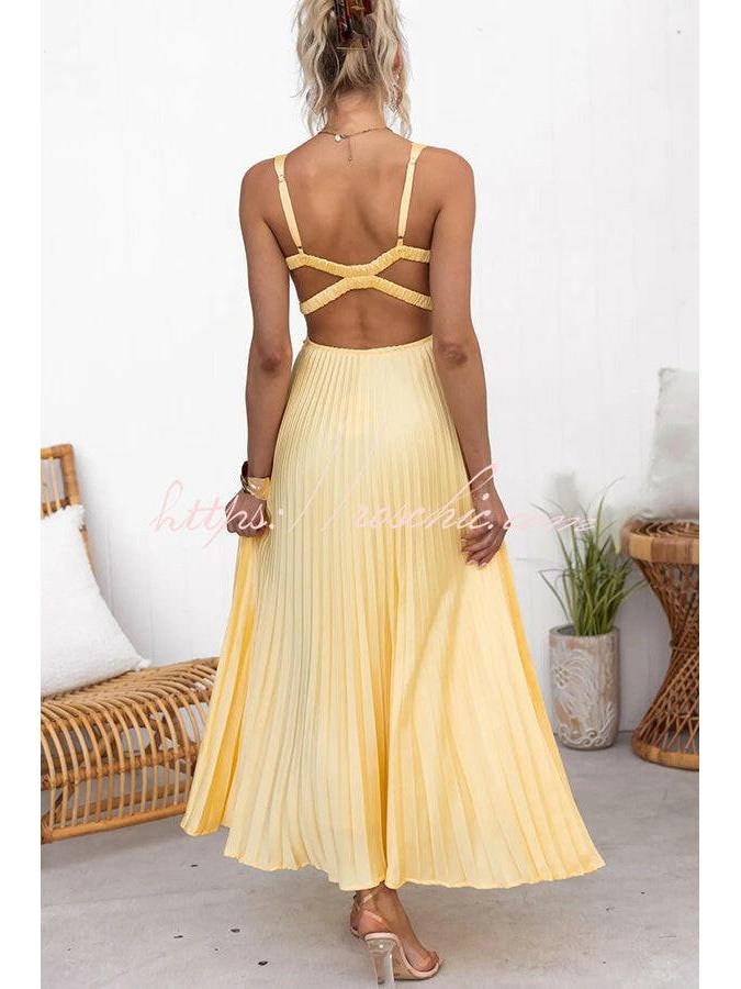 Clara | Elegant Pleated Cocktail Dress - ginlerie 5
