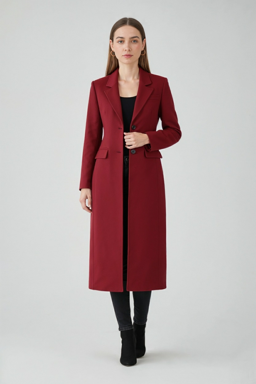 Clara | Elegant Red Coat - ginlerie 2