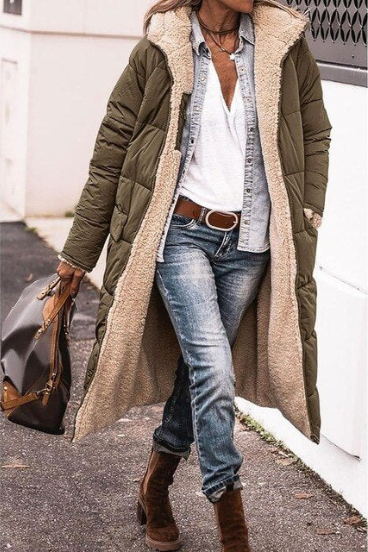 Clara | Elegant Reversible Winter Coat - ginlerie 10
