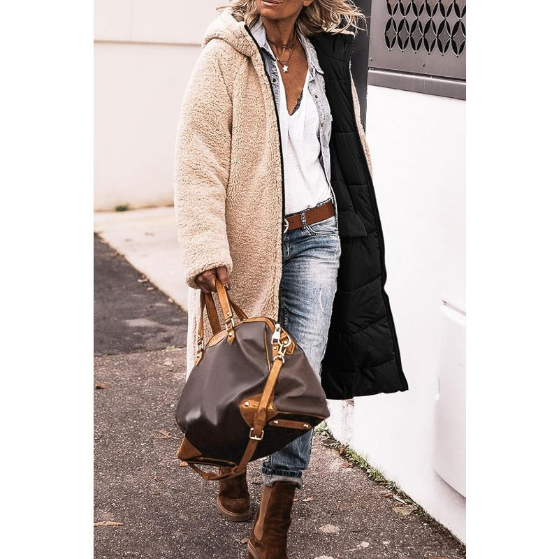 Clara | Elegant Reversible Winter Coat - ginlerie 4