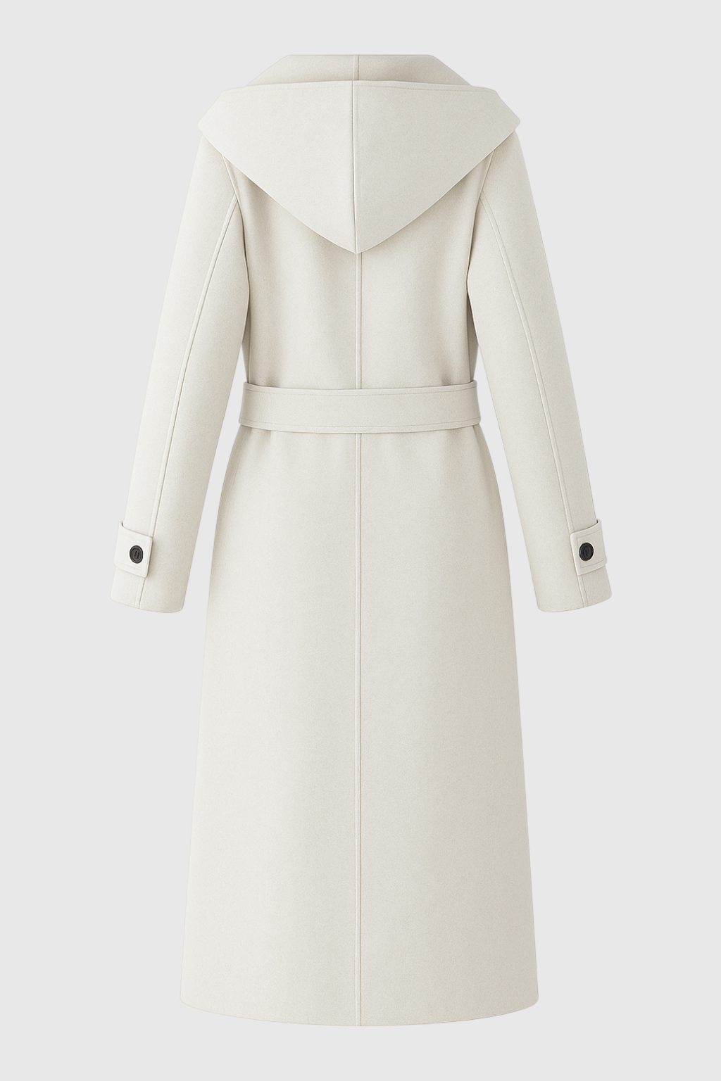 Clara | Hooded Beige Coat - ginlerie 3