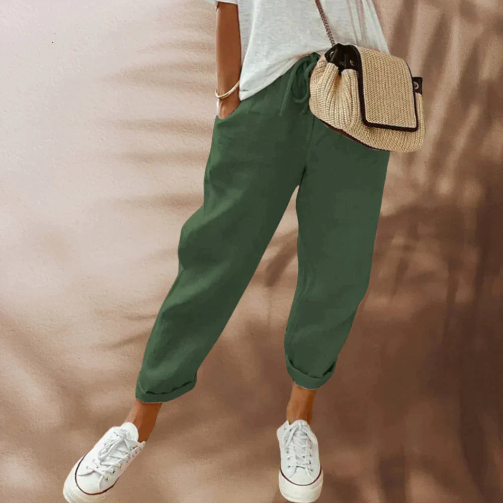 Clara | Mens Casual Trousers with Elastic Waist - ginlerie 2