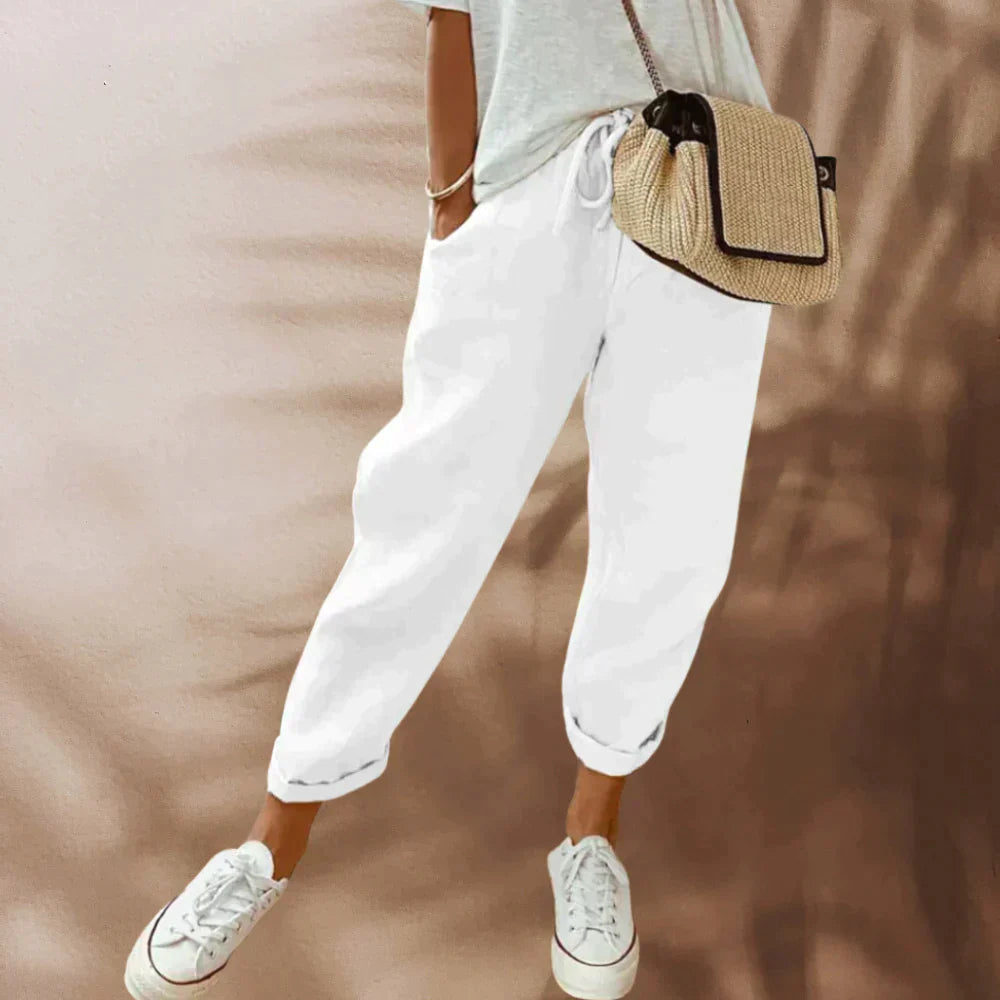 Clara | Mens Casual Trousers with Elastic Waist - ginlerie 4