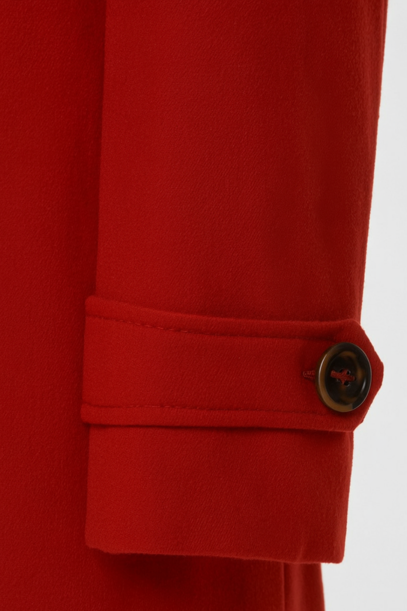 Clara | Mid-Length Red Coat - ginlerie 5