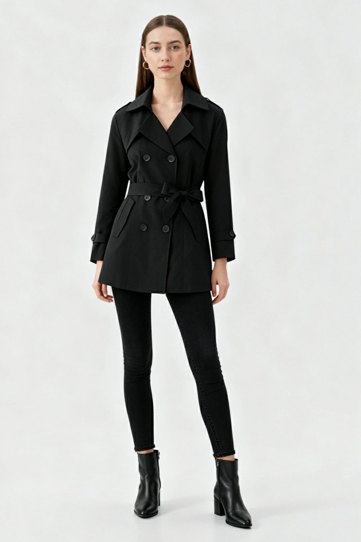 Clara | Mid-Length Trench Coat - ginlerie 2