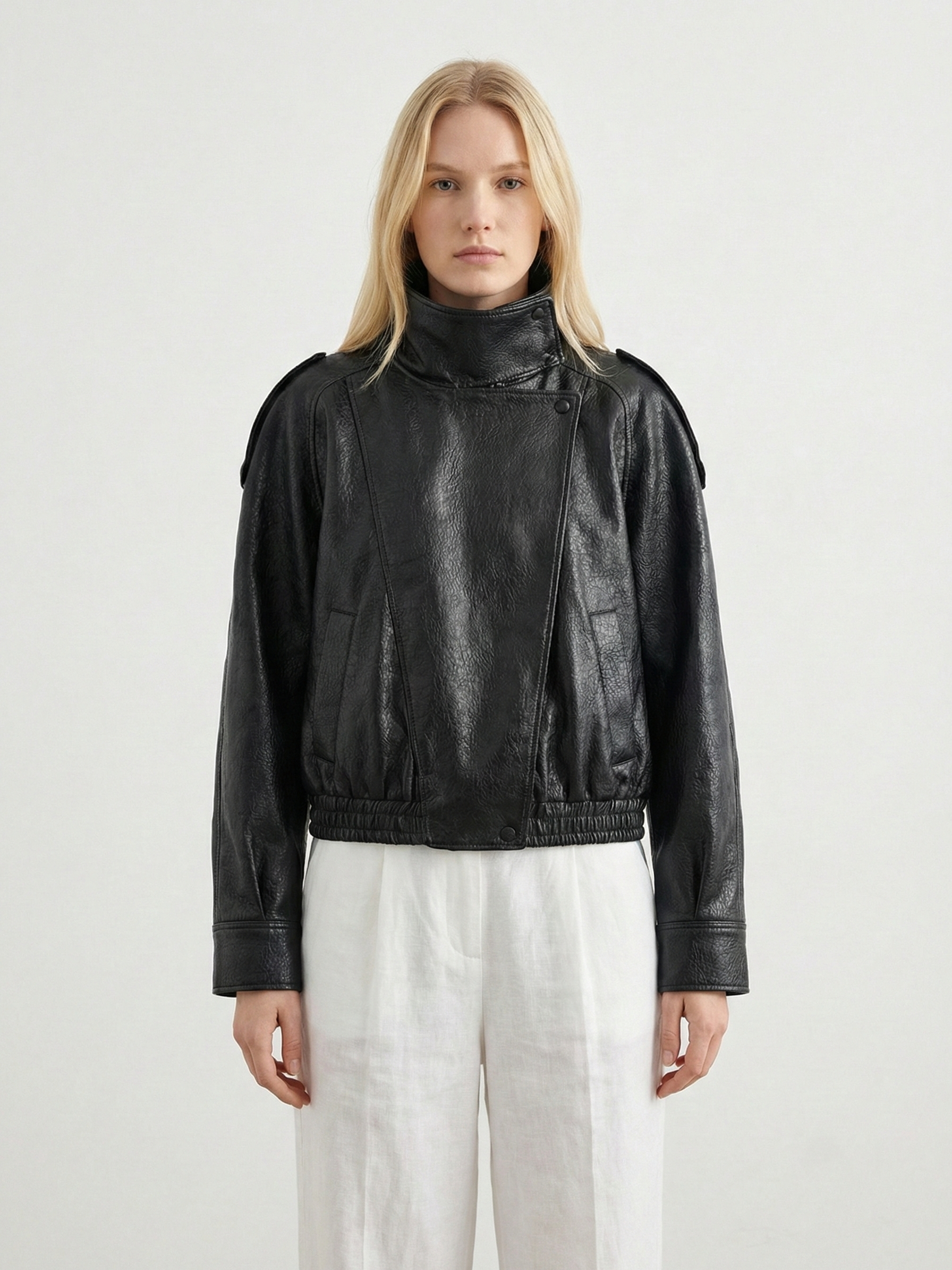 Clara | Oversized High-Neck Jacket - ginlerie 1