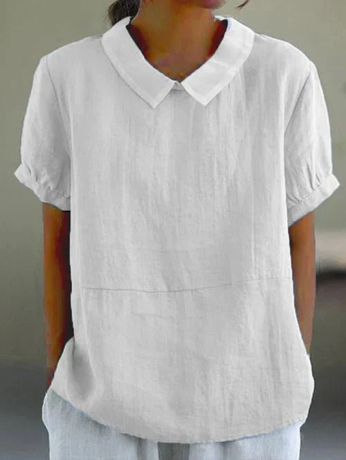 Clara | Peter Pan Collar Blouse - ginlerie 1