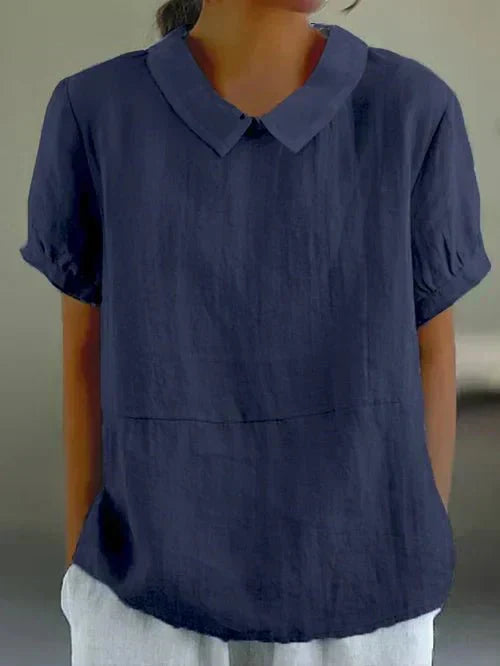 Clara | Peter Pan Collar Blouse - ginlerie 3