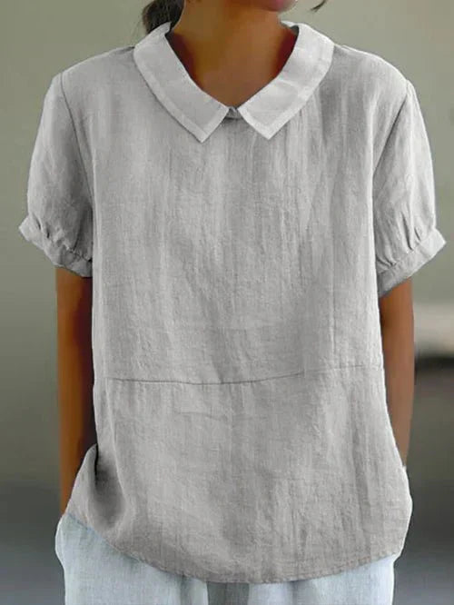 Clara | Peter Pan Collar Blouse - ginlerie 4