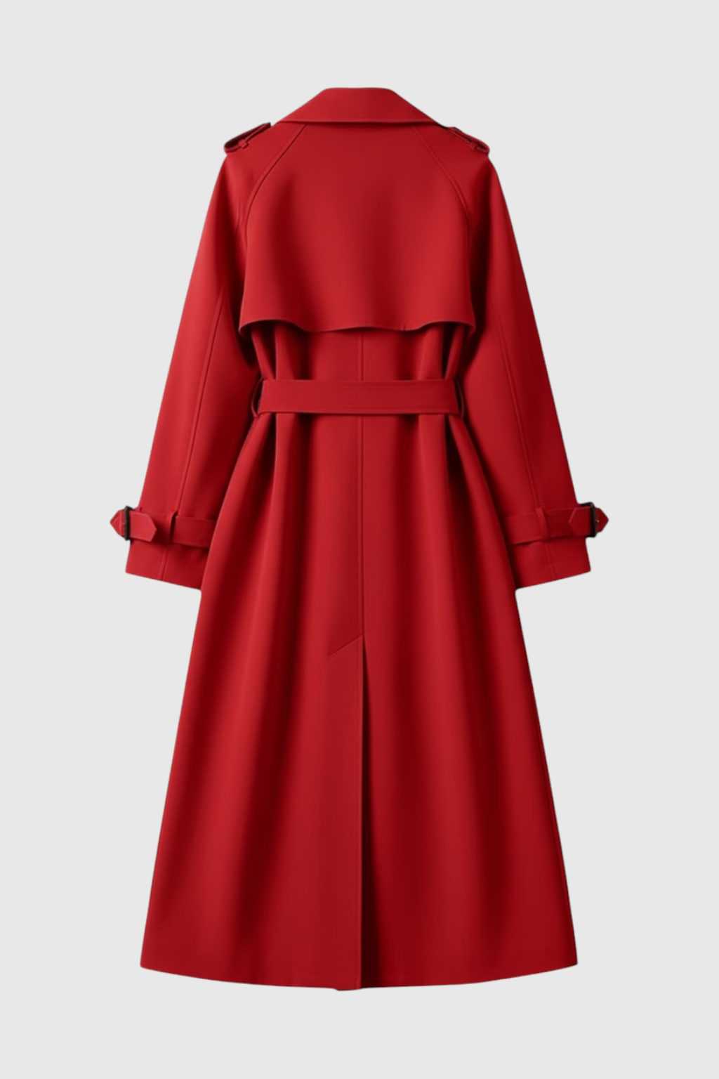 Clara | Red Trench Coat - ginlerie 3