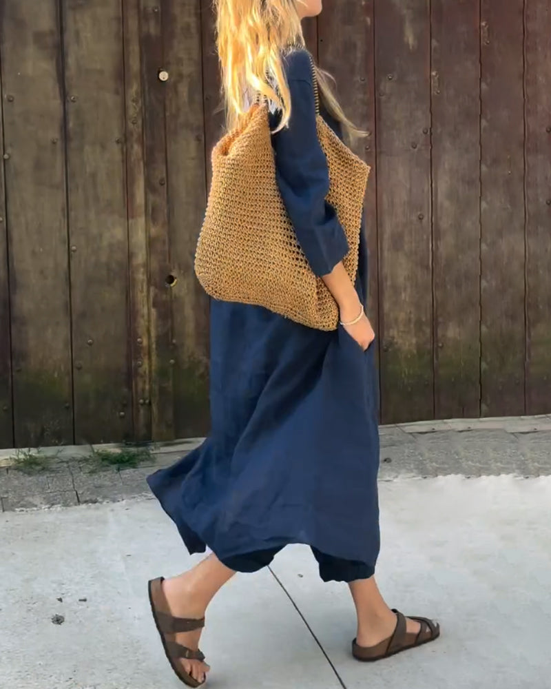 Clara | Relaxed Tunic and Pant Set - ginlerie 2