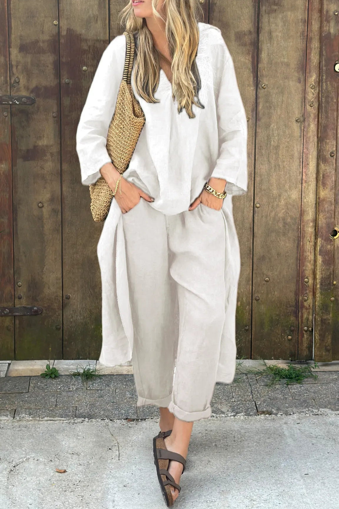 Clara | Relaxed Tunic and Pant Set - ginlerie 5