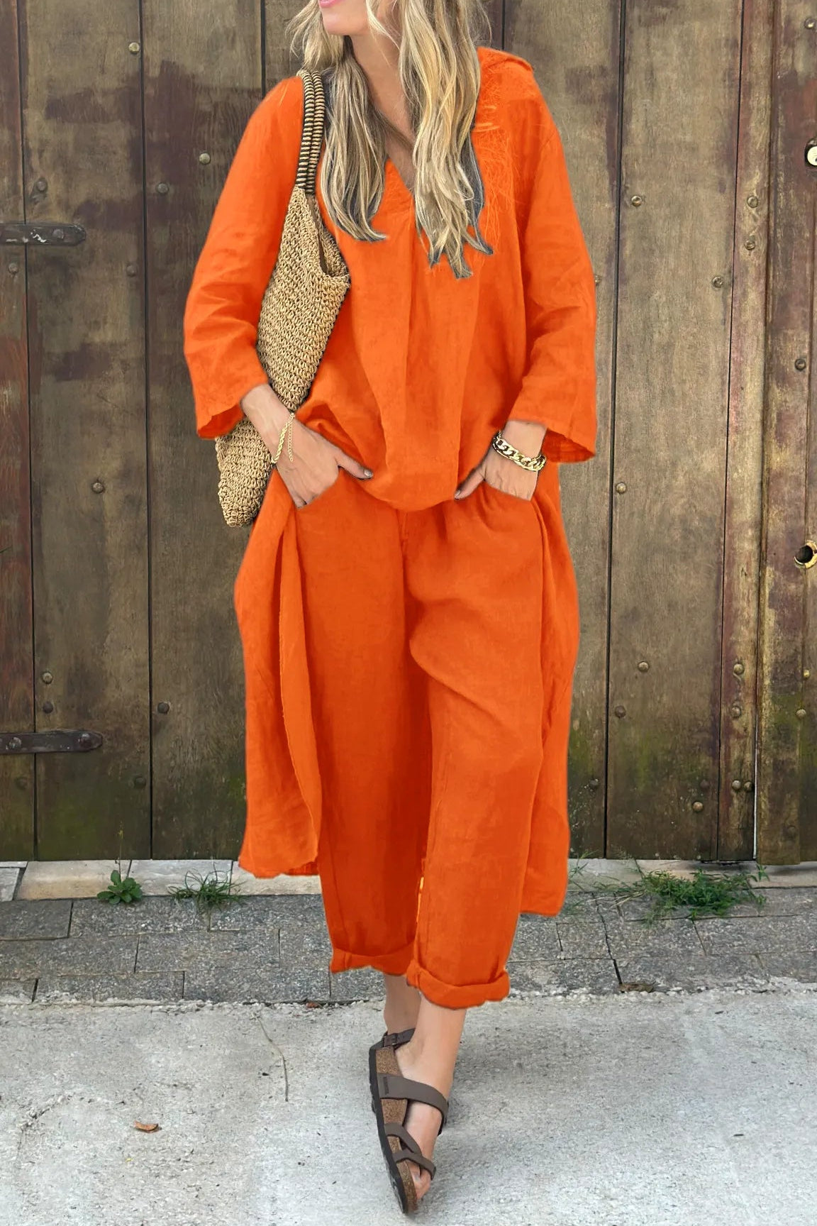 Clara | Relaxed Tunic and Pant Set - ginlerie 6