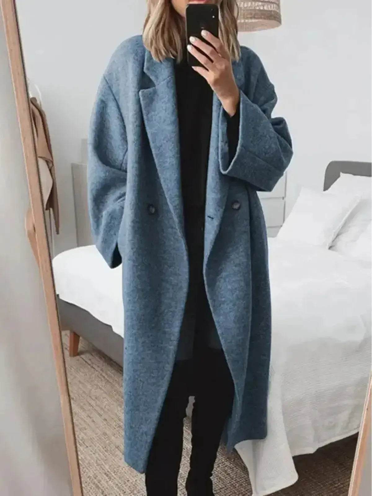 Classic Women's Long Winter Coat – Elegant and Comfortable Autumn Outerwear 4