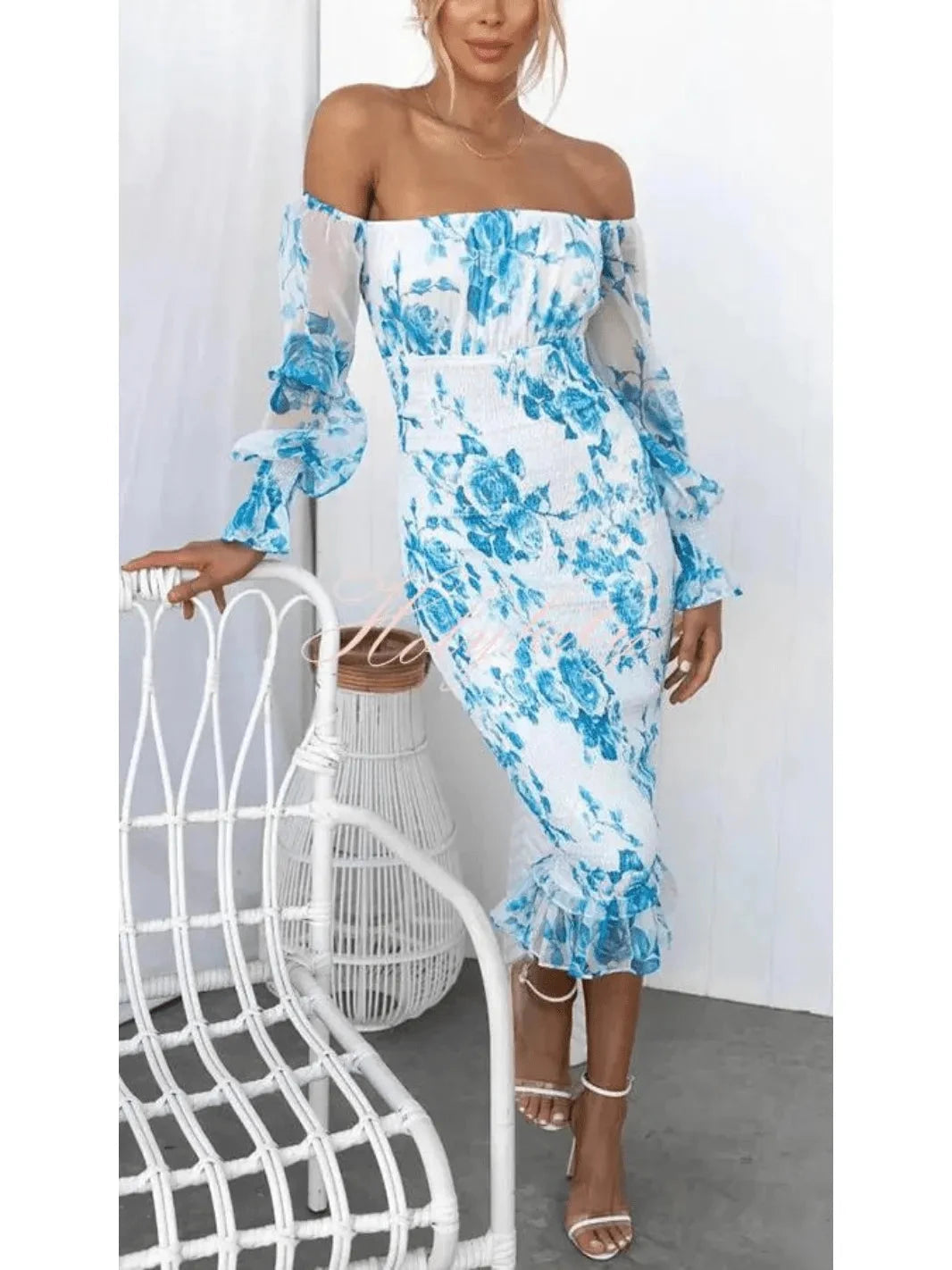 Dahlia | Floral Print Midi Dress - ginlerie 6