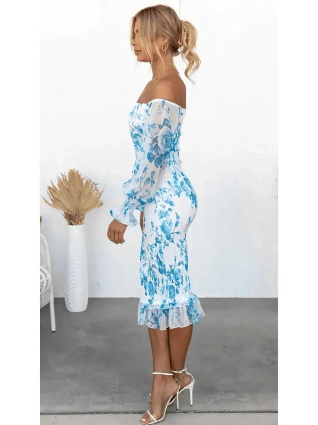 Dahlia | Floral Print Midi Dress - ginlerie 7