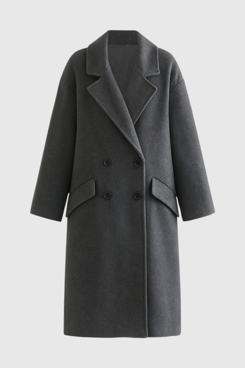Diana | Dark Gray Wool Coat - ginlerie 0