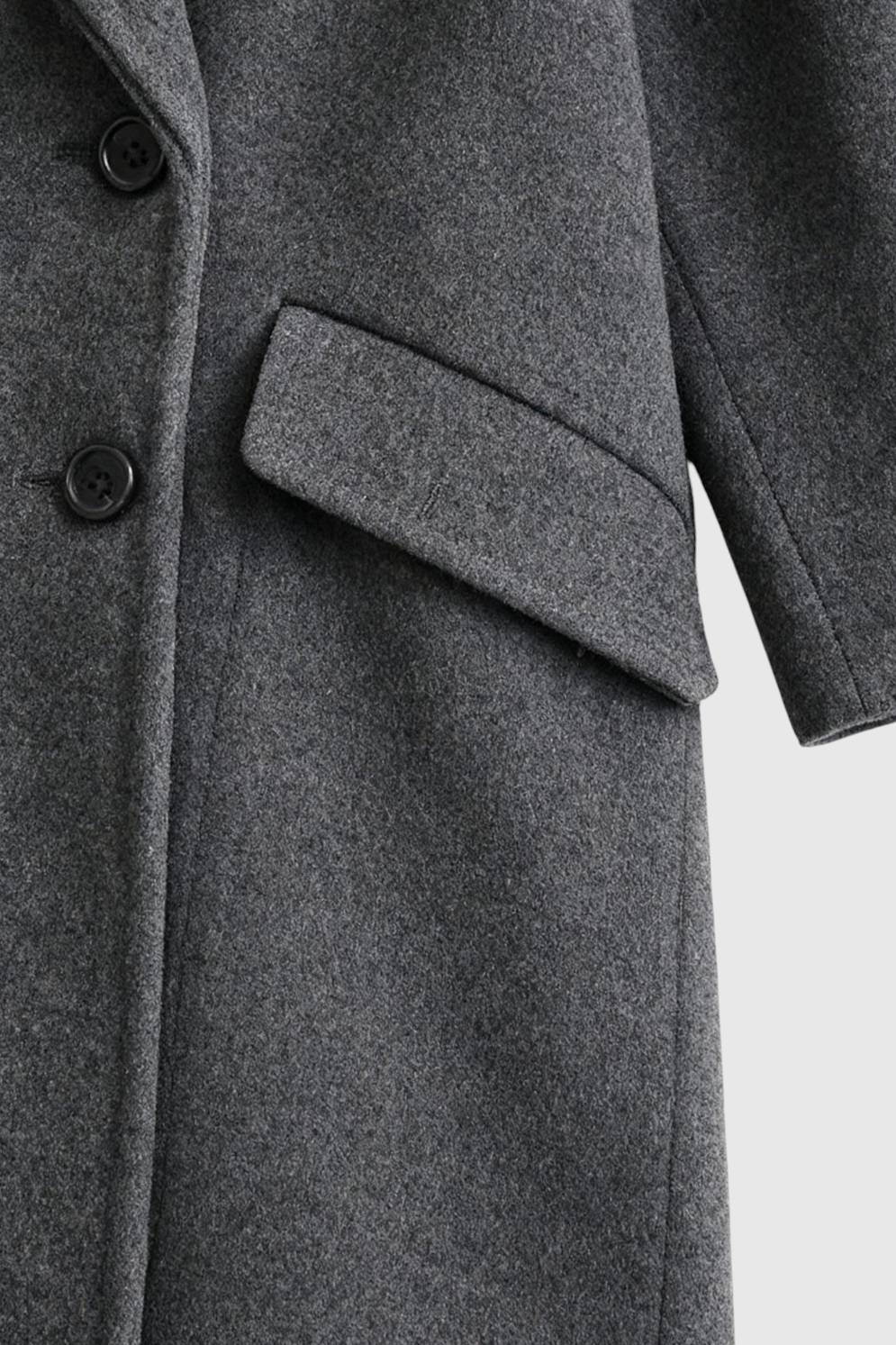 Diana | Dark Gray Wool Coat - ginlerie 6