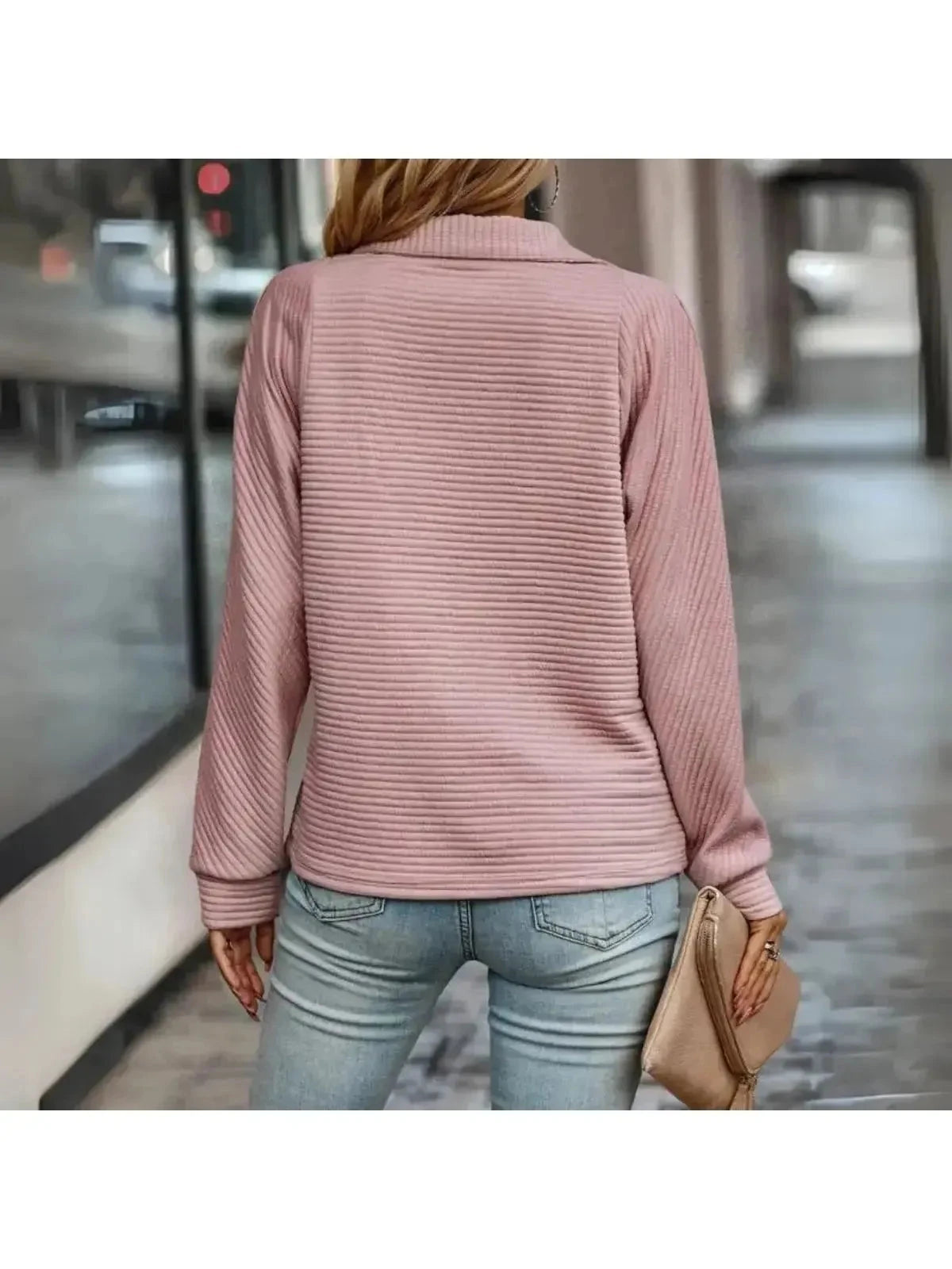 Diana | Elegant Zip Sweater - ginlerie 2