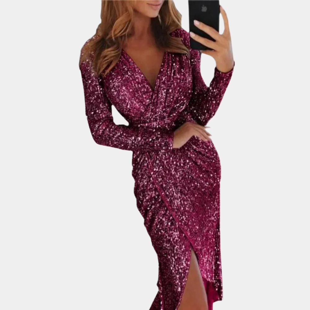 Elara | Sequin Cocktail Dress - ginlerie 2