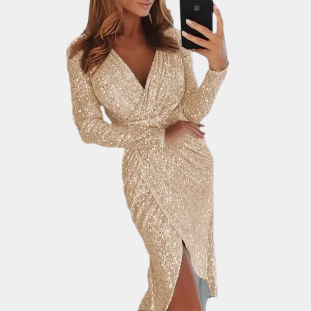 Elara | Sequin Cocktail Dress - ginlerie 4