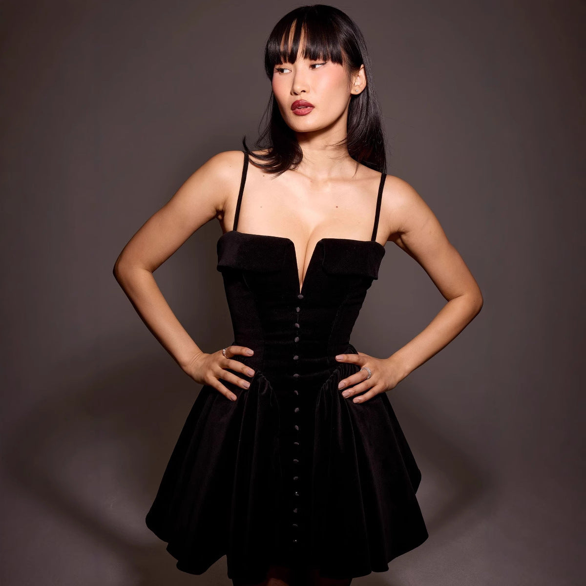 Elena | A-Line Cocktail Dress - ginlerie 1